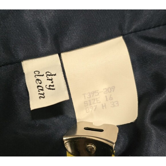 Pendleton Vintage Wool Blazer Womens Size 16 Blue Purple Button Up Jacket - Picture 10 of 12